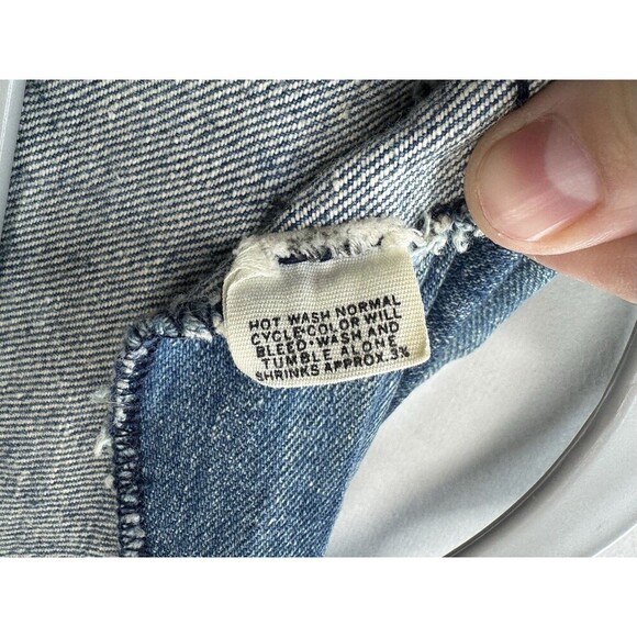 Vintage 70s Levis Orange Tab Denim Jacket Men’s XL Jean Chore Coat Split Tail - Picture 5 of 16